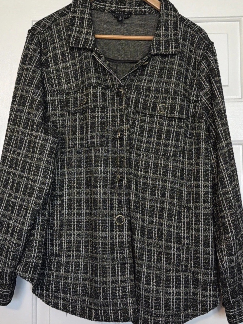 Torrid Stretch Boucle Shacket - Picture 5 of 7